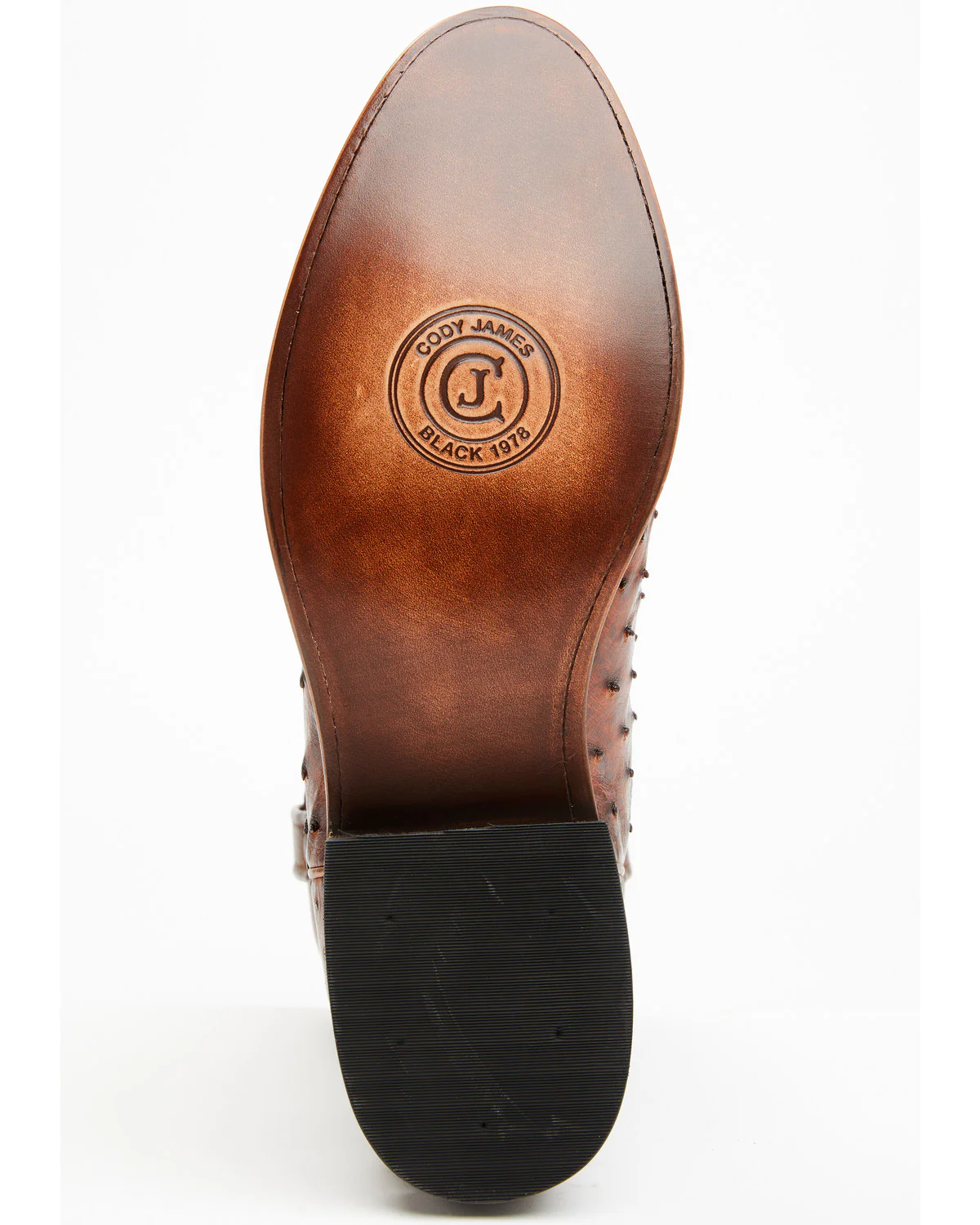 Cody James Black 1978® Men's Carmen Exotic Full-Quill Ostrich Roper Boots - Round Toe - Image 7