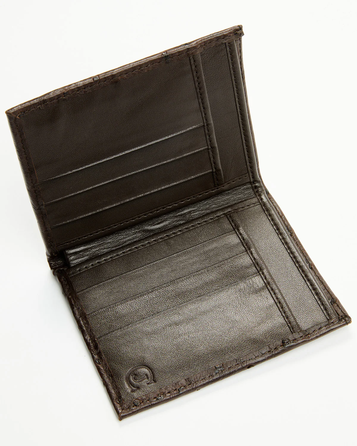 Cody James Black 1978™ Men's Dawson Exotic Full-Quill Ostrich Bifold Wallet - Image 2