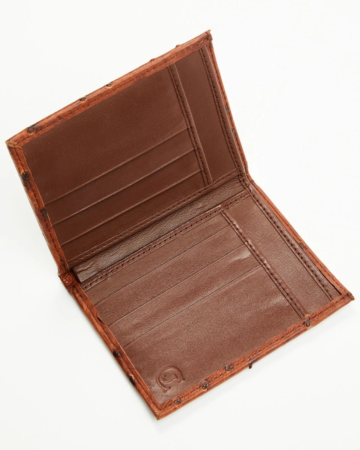 Cody James Black 1978™ Men's Dawson Exotic Full-Quill Ostrich Bifold Wallet - Image 2