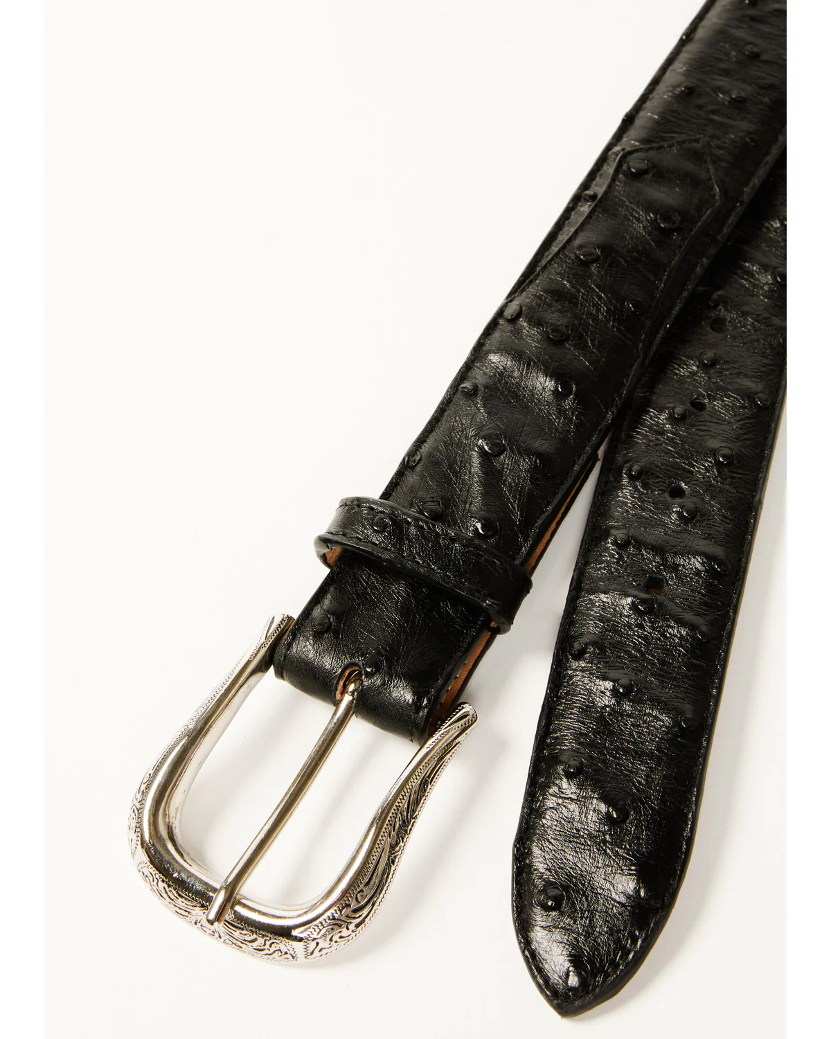 Cody James Black 1978™ Men's Dawson Exotic Full Quill Ostrich Leather Belt - Image 2
