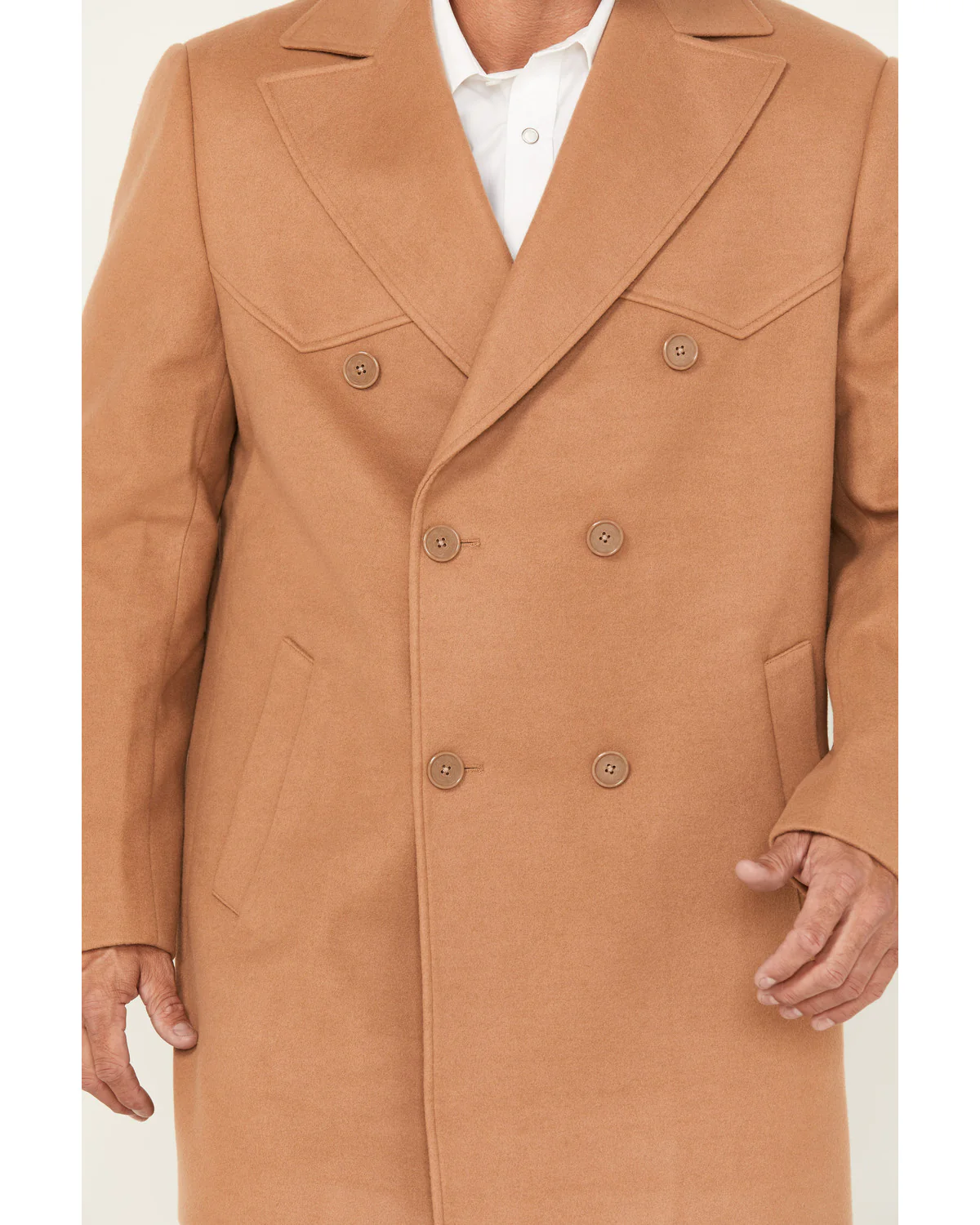 Cody James Black 1978™ Men's Men's Alpine Wool Dress Coat - Image 3