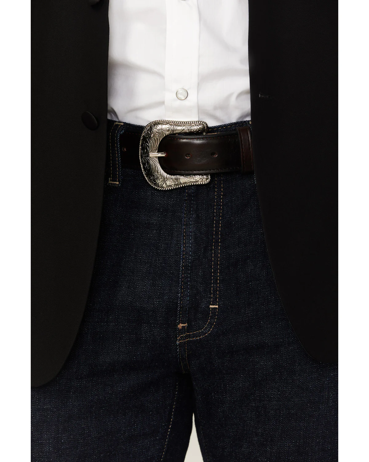 Cody James Black 1978™ Men's Smooth Leather Belt - Image 4