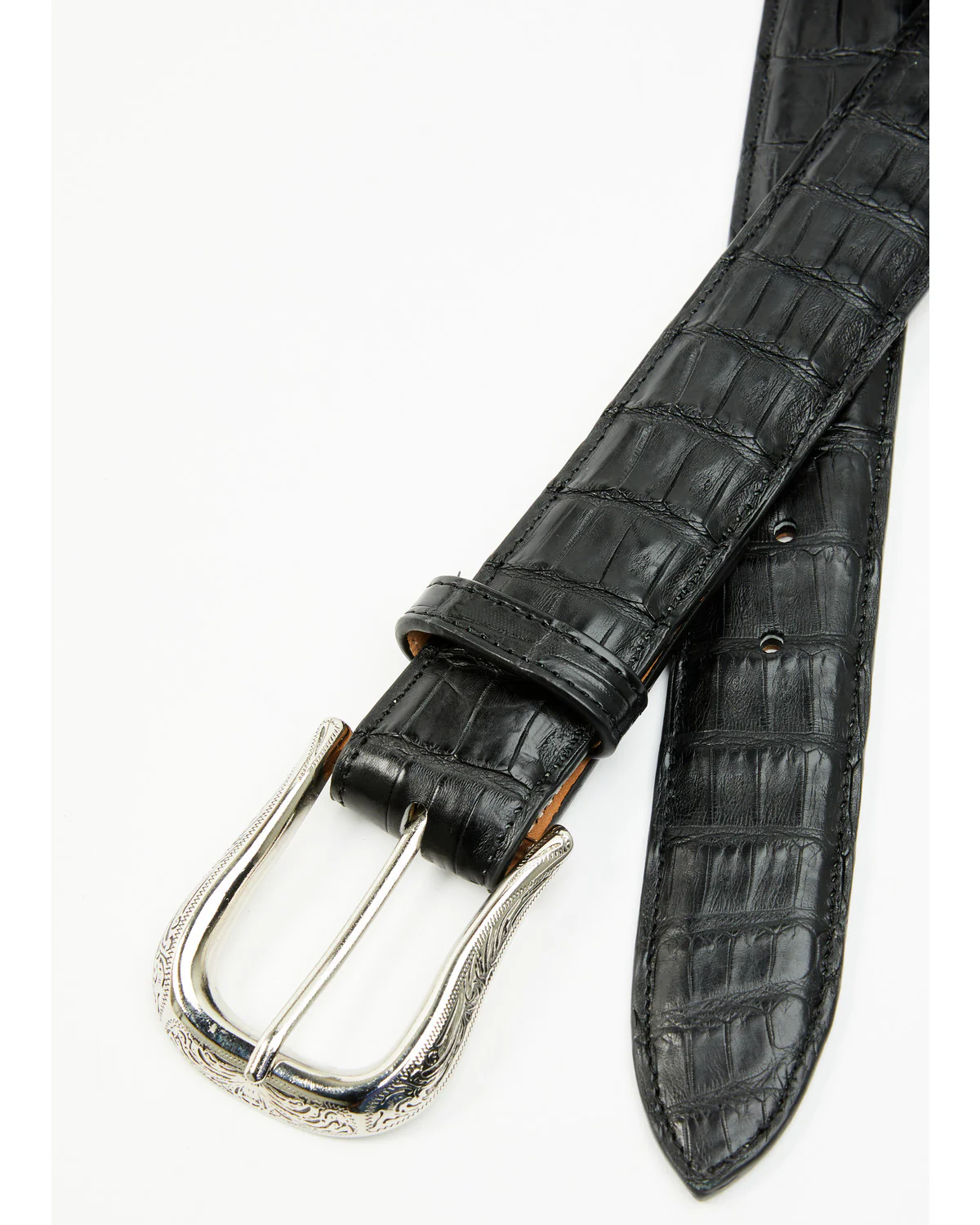 Cody James Black 1978™ Men's Sutton Exotic Caiman Tail Leather Belt - Image 2