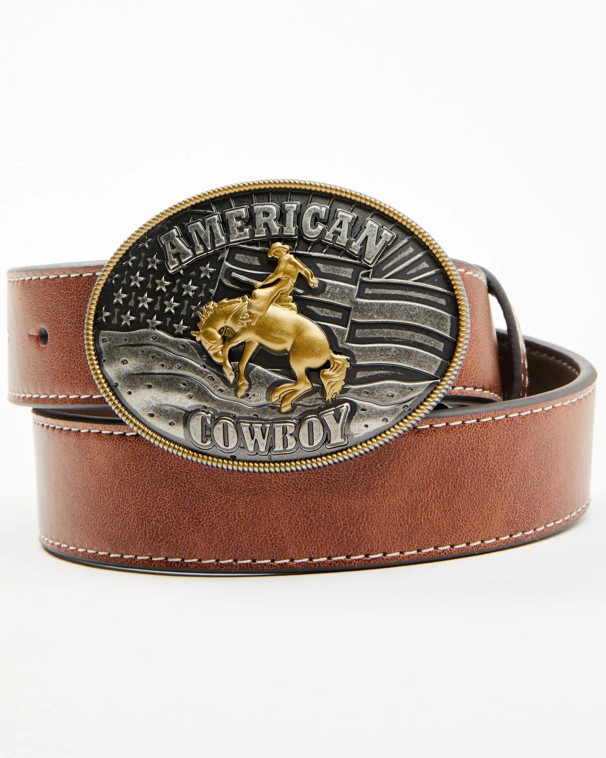 Cody James Boys' Caleb American Cowboy Buckle Belt - Image 2