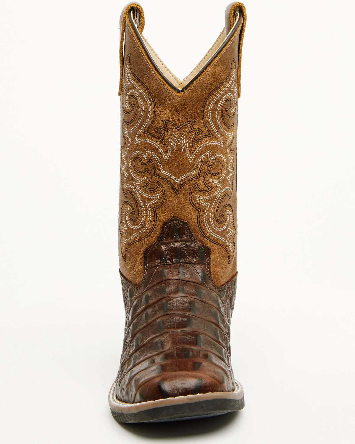 Cody James Boys' Dale Crocodile Print Western Boots - Broad Square Toe - Image 4