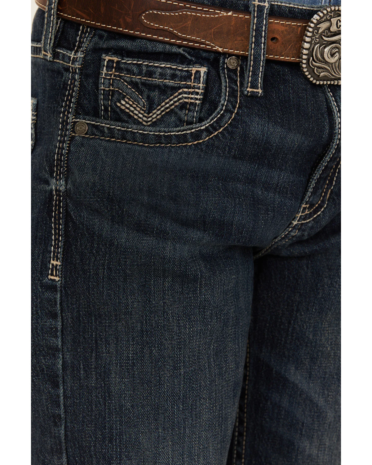 Cody James Boys' Dark Wash Moonlight Slim Stretch Bootcut Jeans - Image 2
