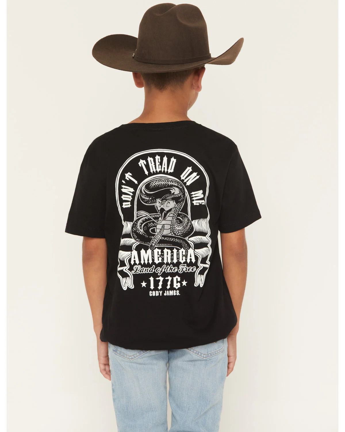 Cody James Boys' Don't Tread On Me Short Sleeve Graphic T-Shirt