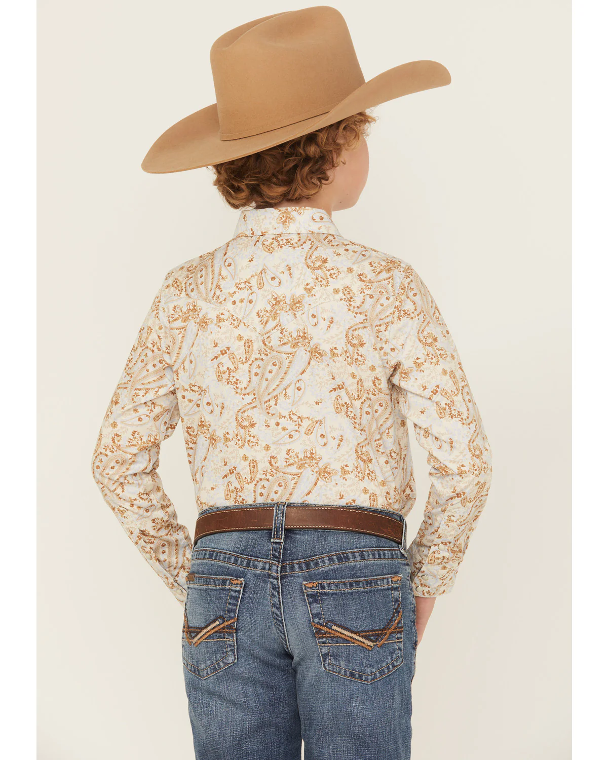 Cody James Boys' Porter Floral Long Sleeve Snap Western Shirt - Image 4