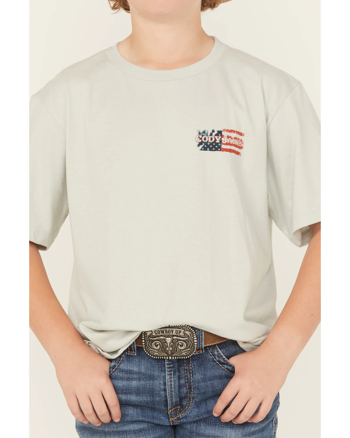 Cody James Boys' Rugged Flag Short Sleeve T-Shirt - Image 4