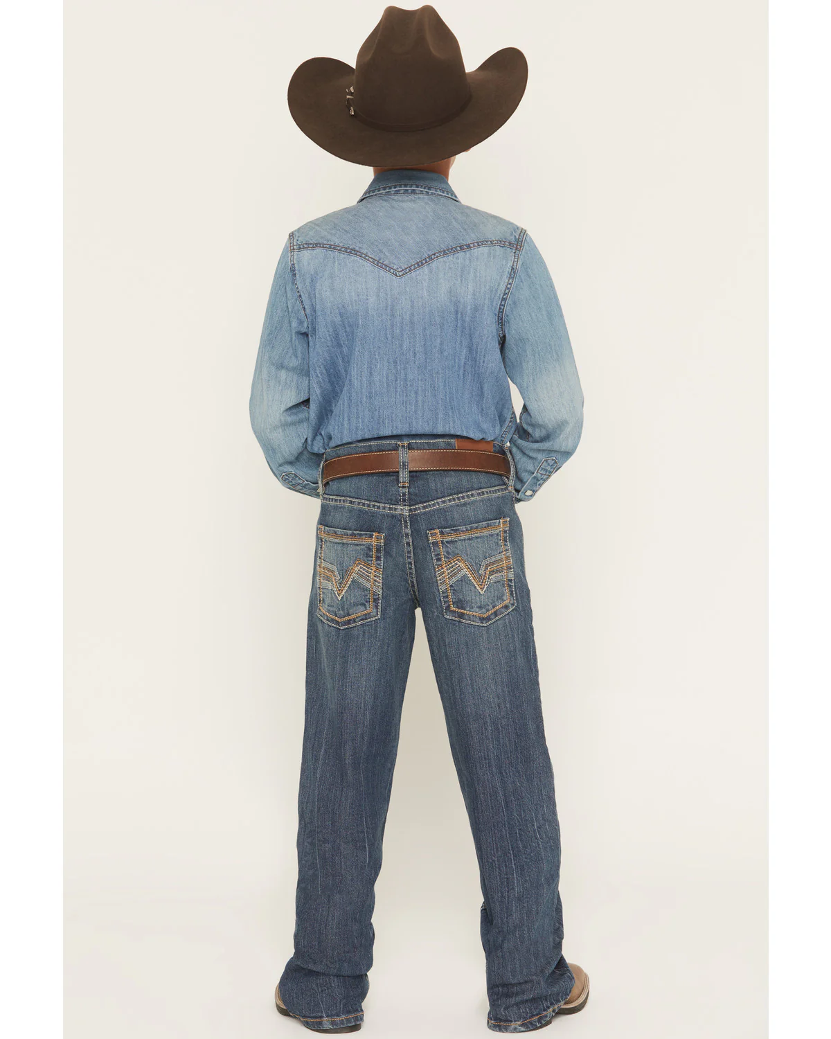 Cody James Boys' Texas Dark Wash Relaxed Bootcut Stretch Denim Jeans - Image 3