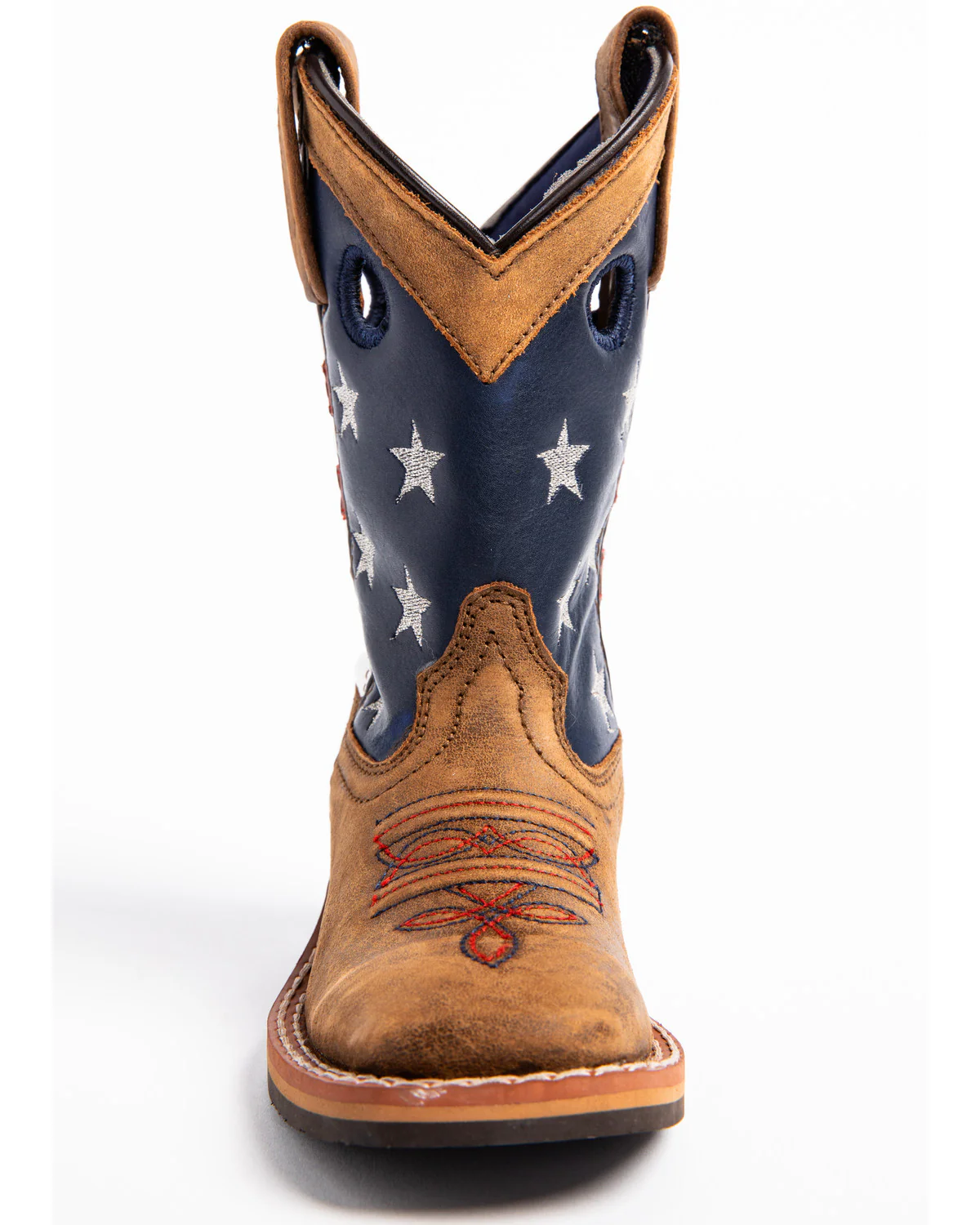 Cody James Boys' USA Flag Western Boots - Broad Square Toe - Image 4