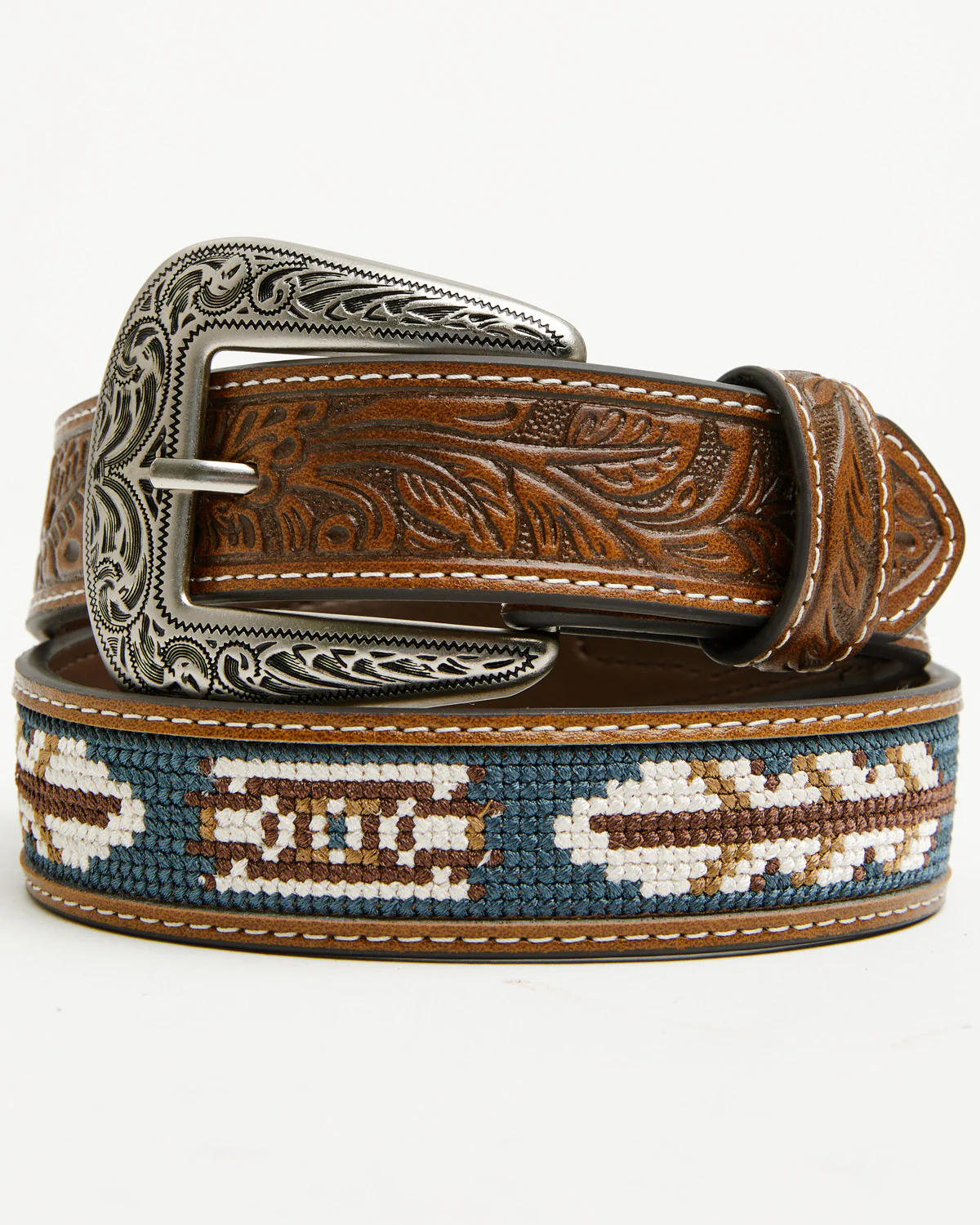 Cody James Boys' Zane Southwestern Embroidered Inlay Belt