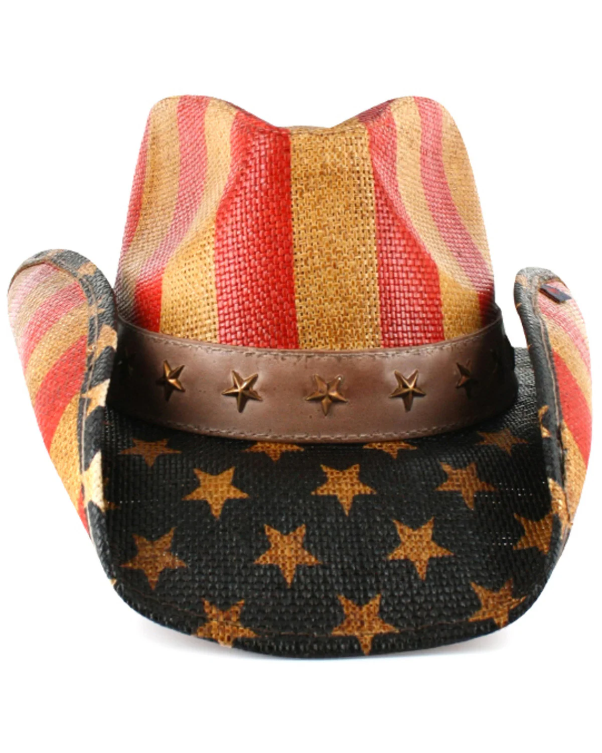 Cody James Justice American Flag Drifter Straw Cowboy Hat - Image 4