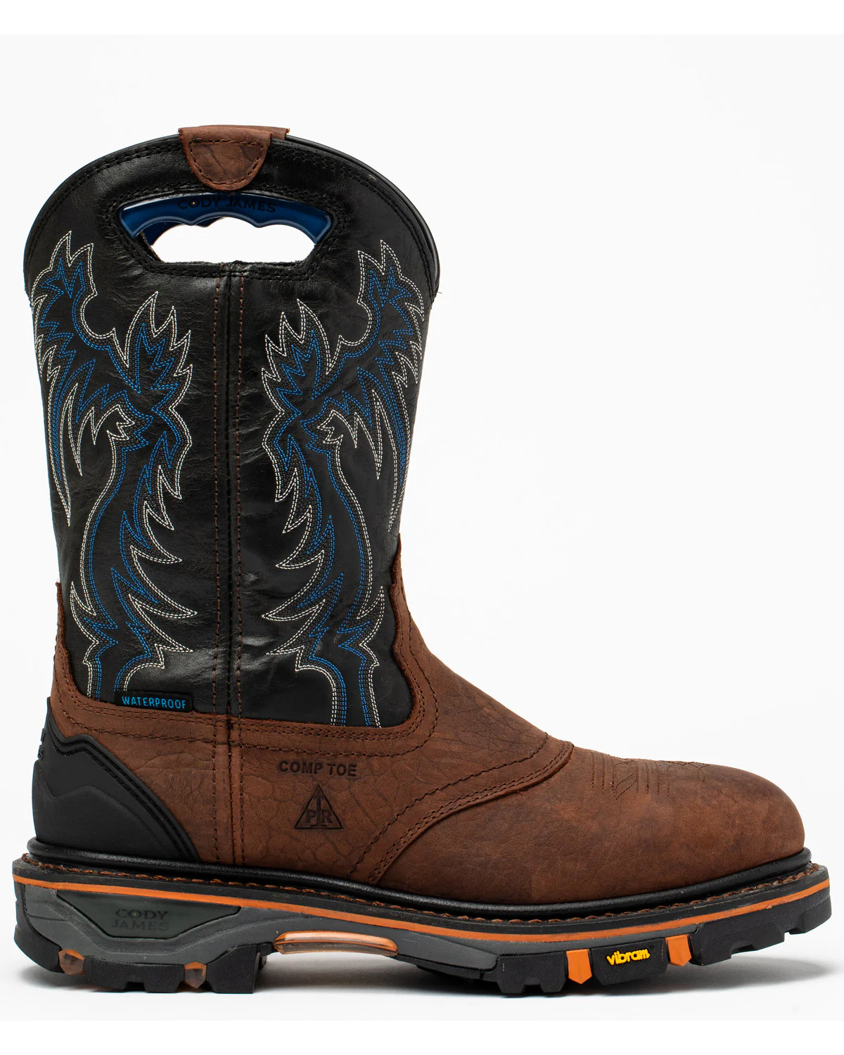 Cody James Men's 11" Decimator Waterproof Western Work Boots - Nano Composite Toe - Image 2