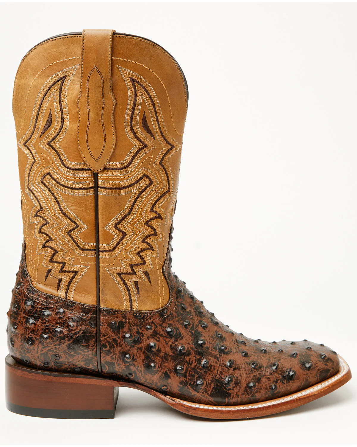 Cody James Men's Badlands Ostrich Print Western Boots - Broad Square Toe - Image 2