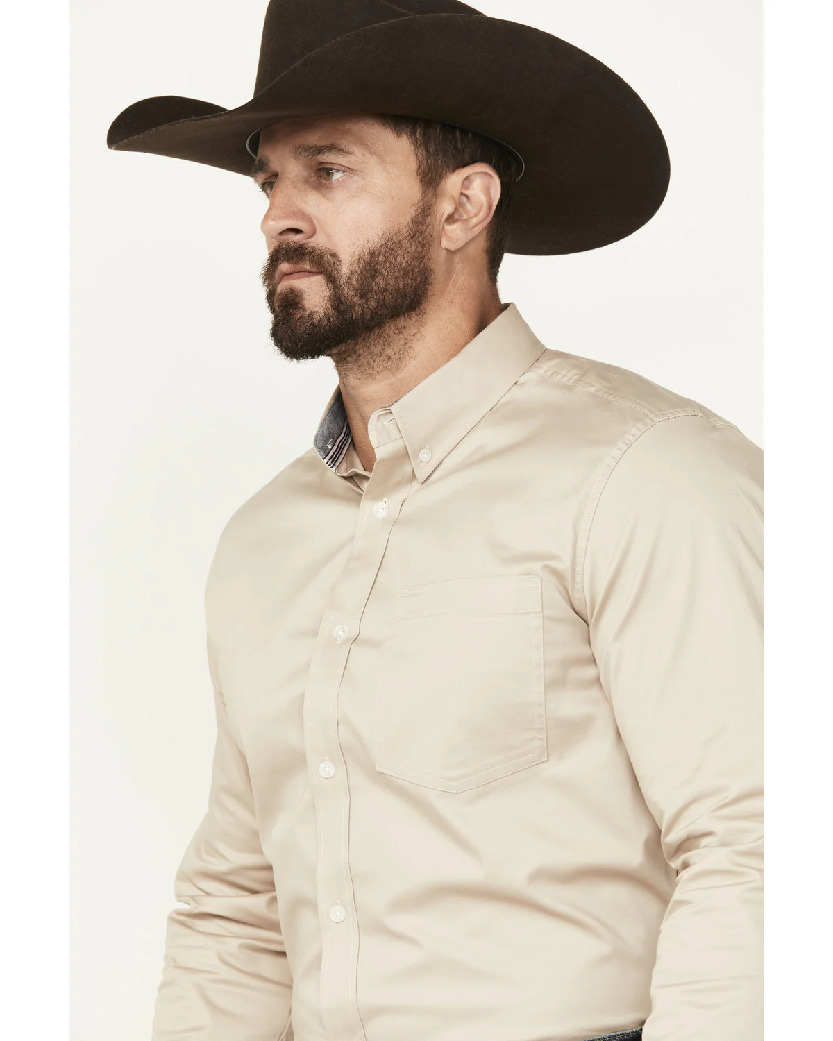 Cody James Men's Basic Twill Long Sleeve Button-Down Performance Western Shirt - Image 2