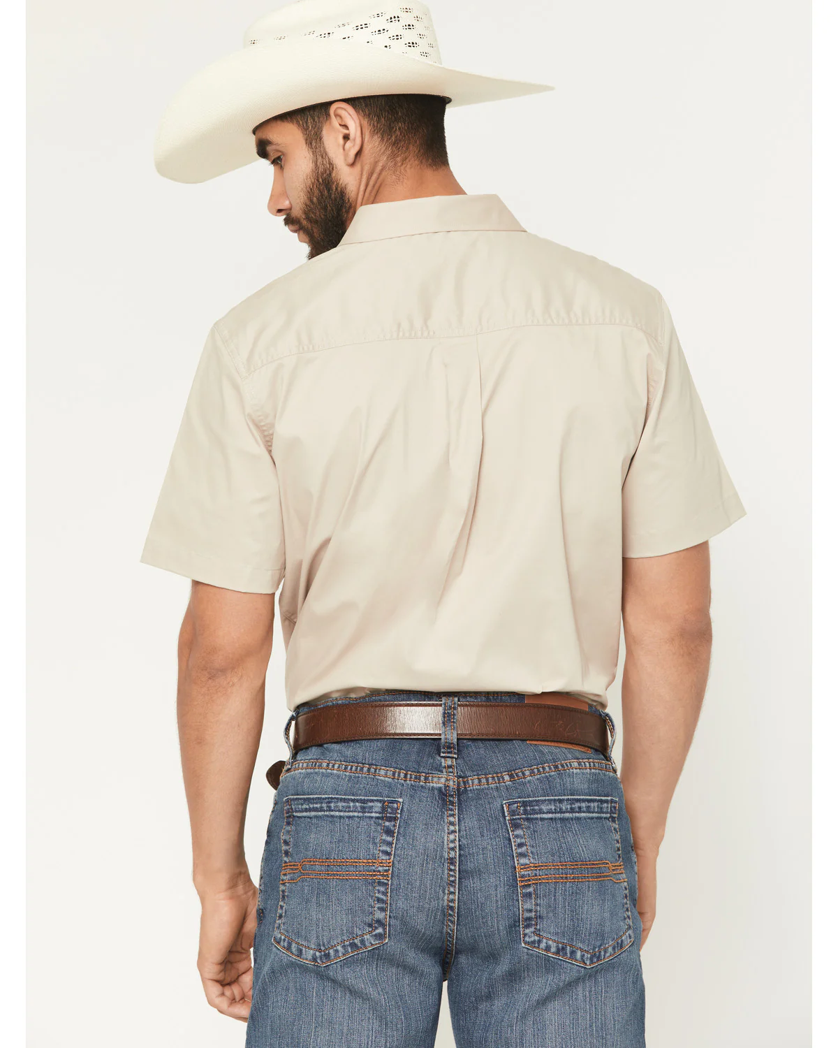 Cody James Men's Basic Twill Short Sleeve Button-Down Stretch Western Shirt - Image 4
