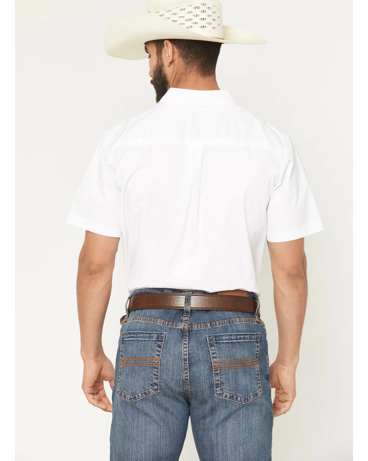 Cody James Men's Basic Twill Short Sleeve Button-Down Stretch Western Shirt - Image 4