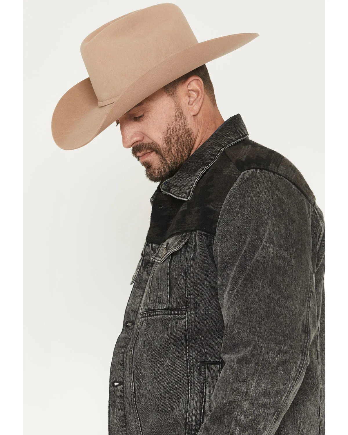 Cody James Men's Blanket Yoke Denim Jacket - Image 2