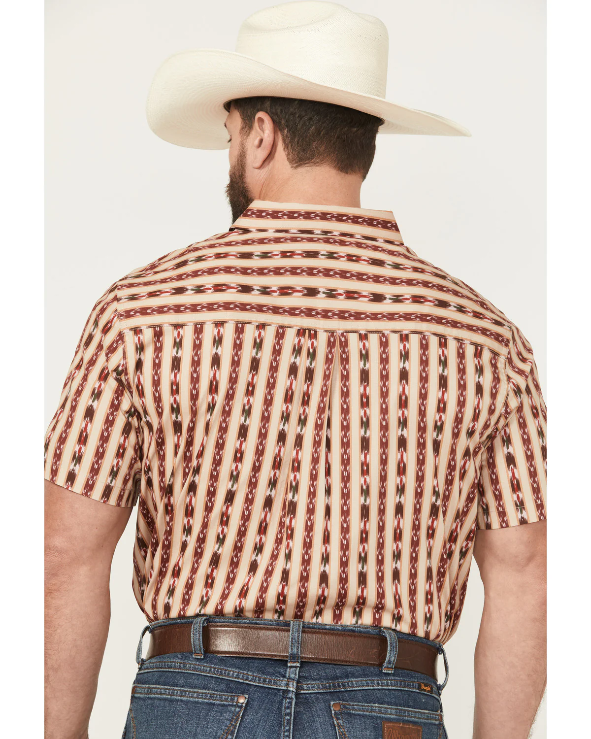 Cody James Men's Bridgestone Southwestern Striped Short Sleeve Button-Down Stretch Western Shirt - Image 4