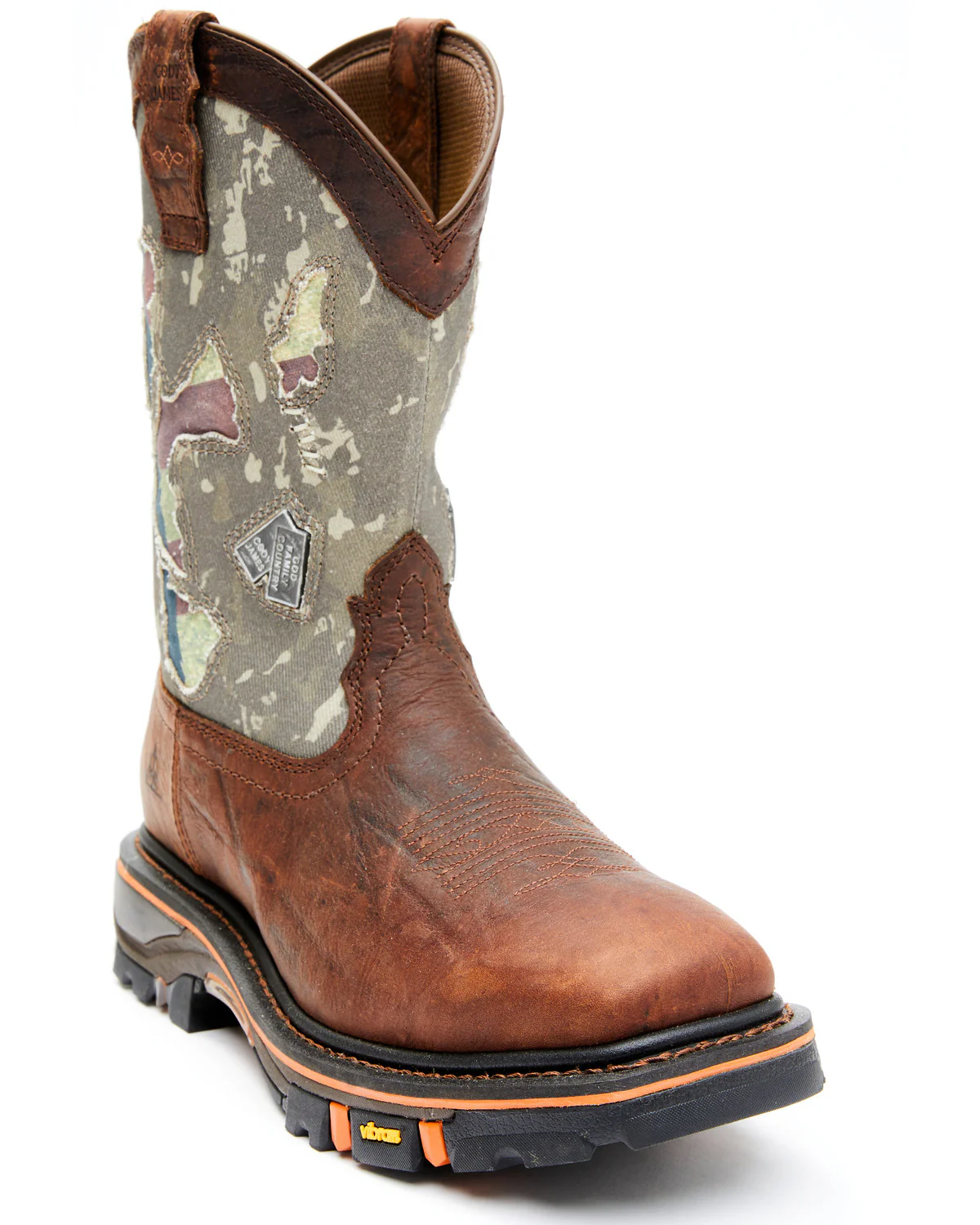 Cody James Men's 12" Camo Decimator Western Work Boots - Soft Toe