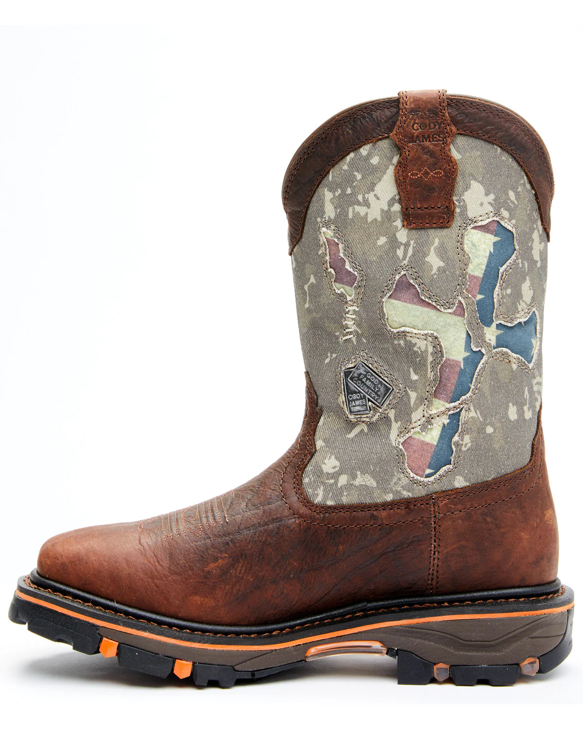 Cody James Men's 12" Camo Decimator Western Work Boots - Soft Toe - Image 5