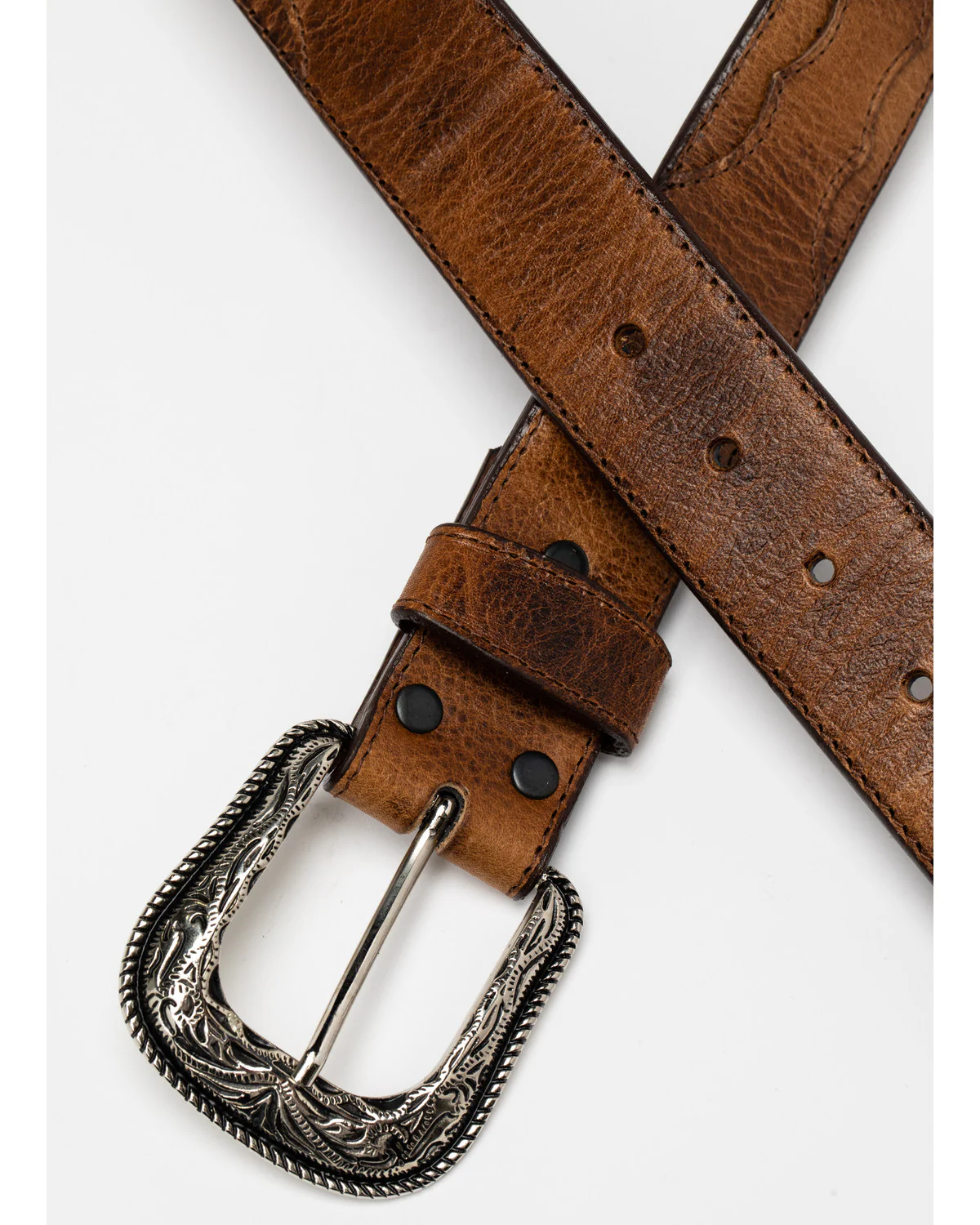 Cody James Men's Crazy Horse Burnished Leather Belt - Image 2