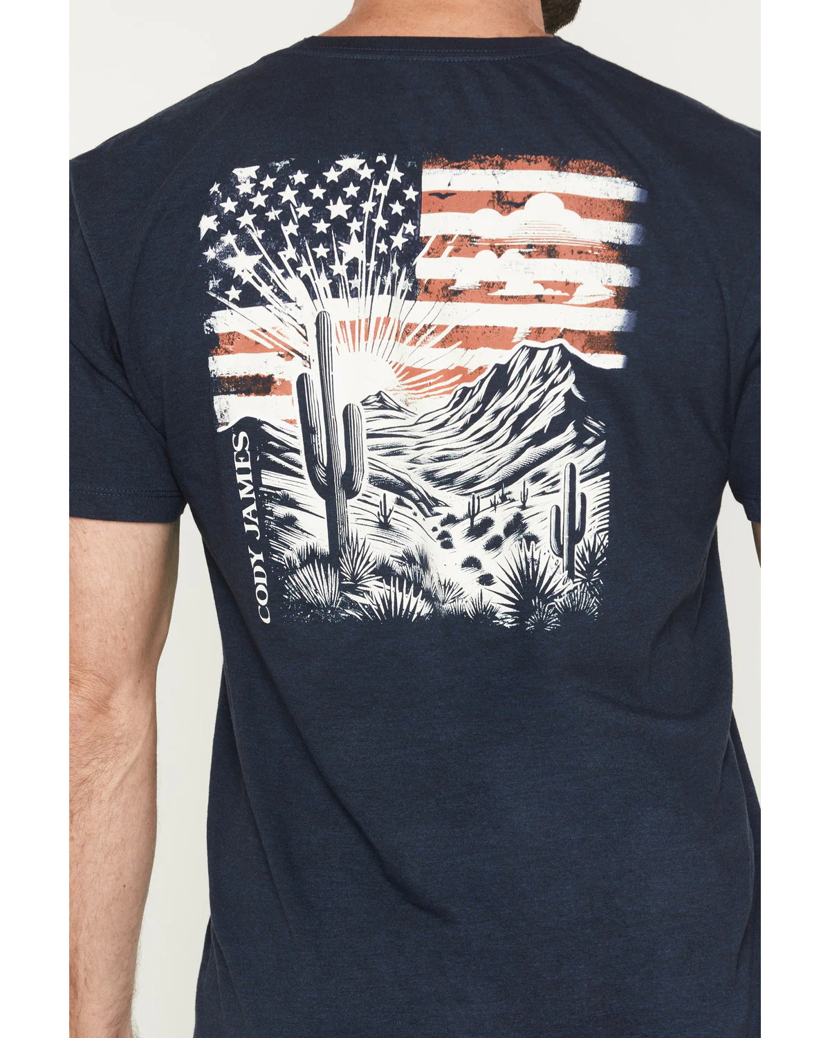Cody James Men's Desert Flag Patriotic Short Sleeve Graphic T-Shirt - Image 4