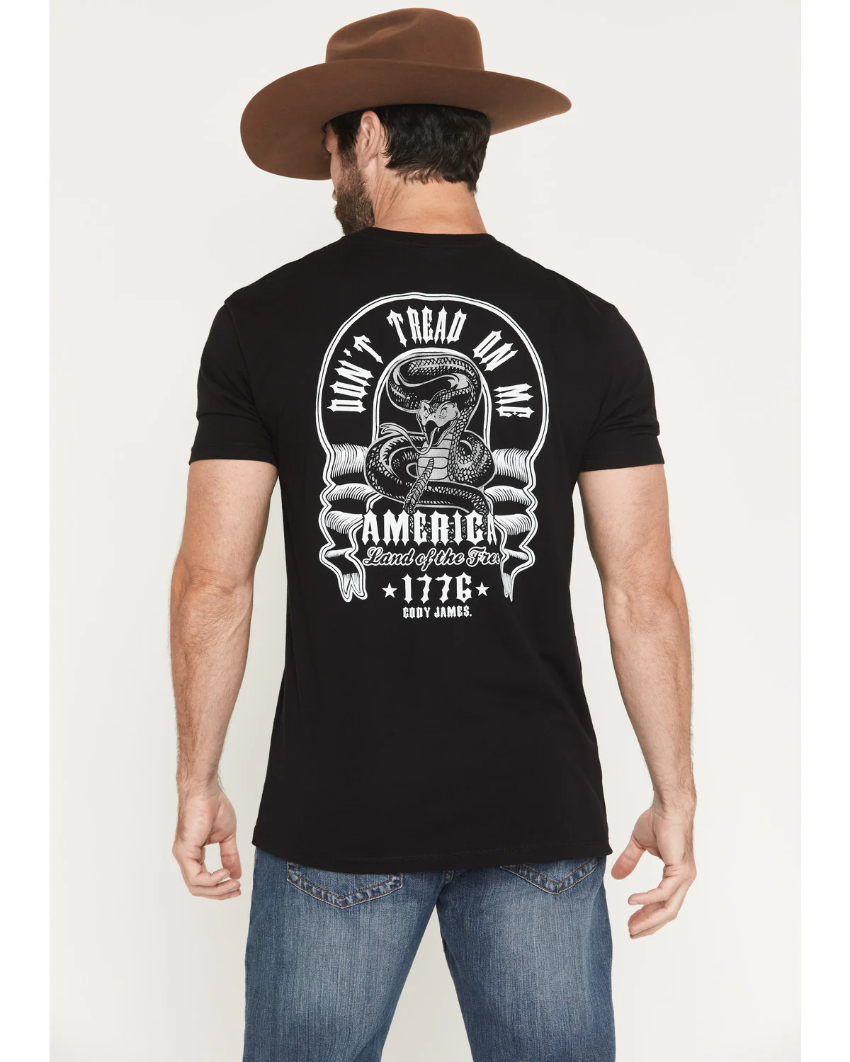Cody James Men's Don't Tread On Me Short Sleeve Graphic T-Shirt - Image 4