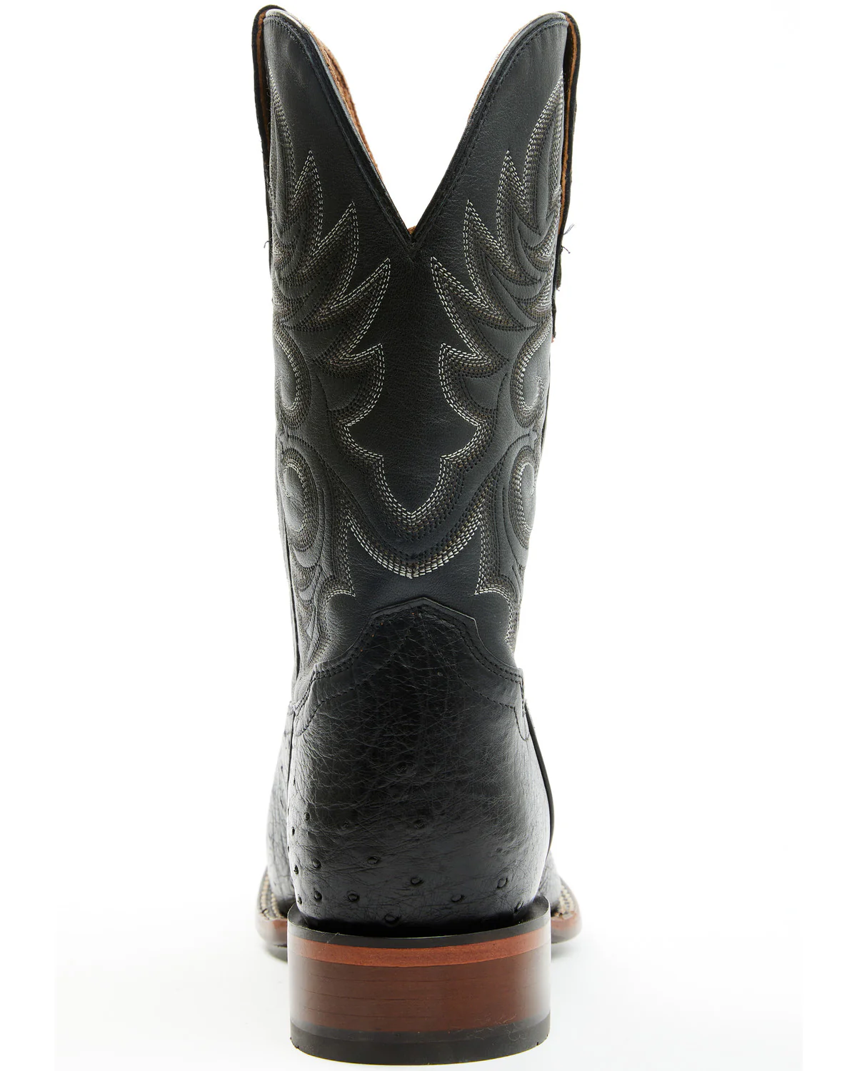 Cody James Men's Exotic Smooth Ostrich Western Boots - Broad Square Toe - Image 5