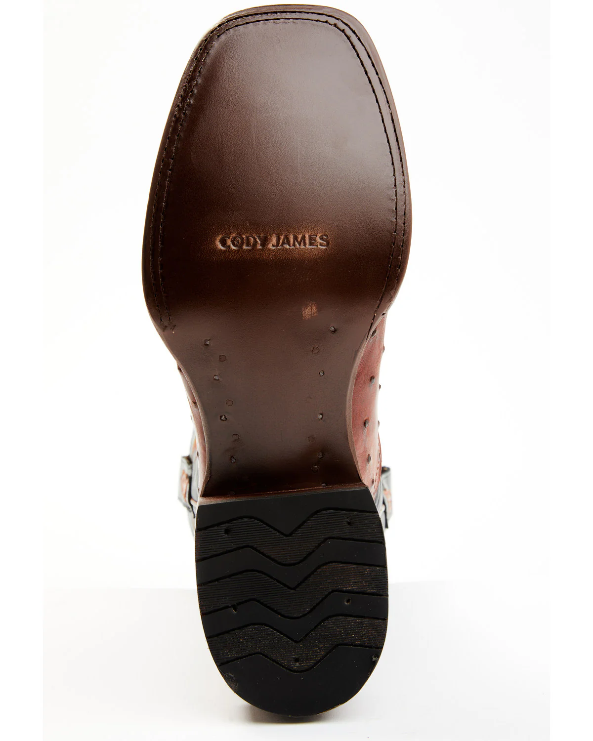 Cody James Men's Exotic Full-Quill Ostrich Western Boots - Broad Square Toe - Image 7