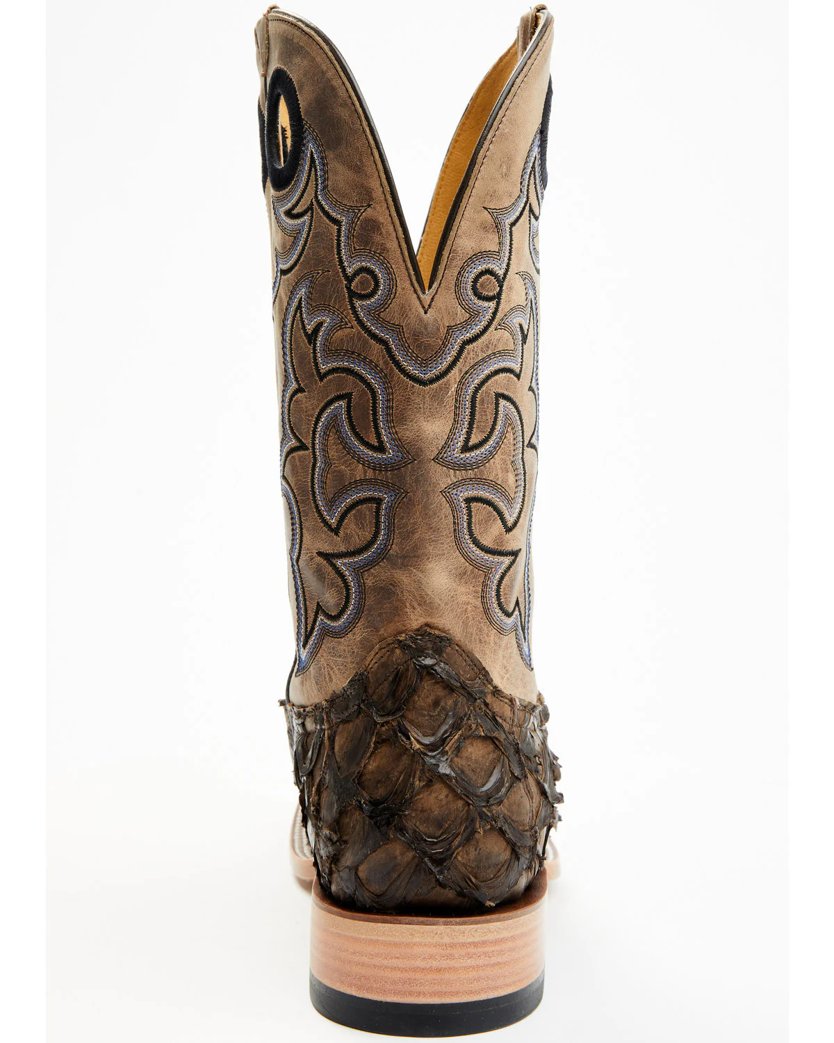 Cody James Men's Exotic Pirarucu Western Boots - Broad Square Toe - Image 5