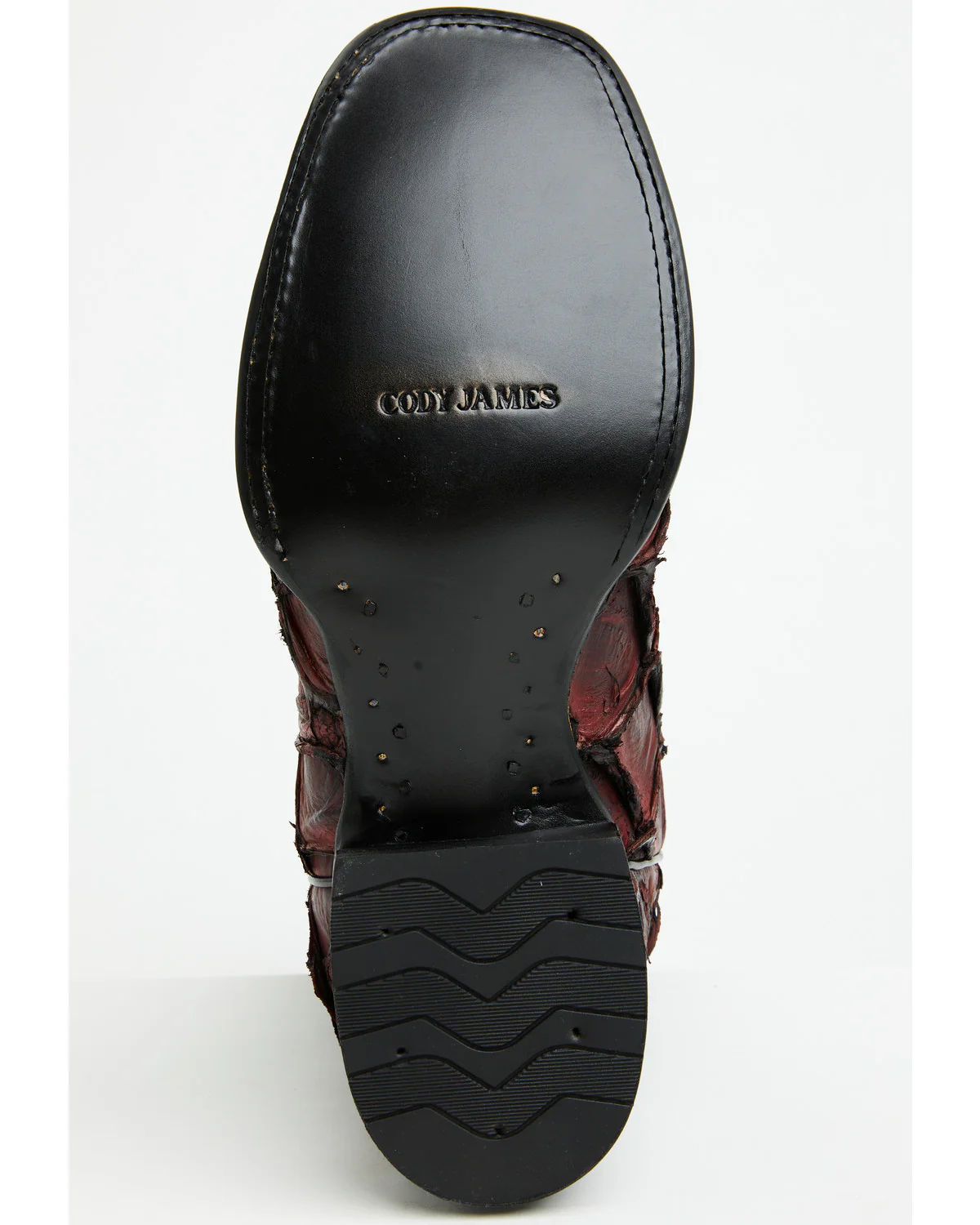 Cody James Men's Exotic Pirarucu Western Boots - Broad Square Toe - Image 7