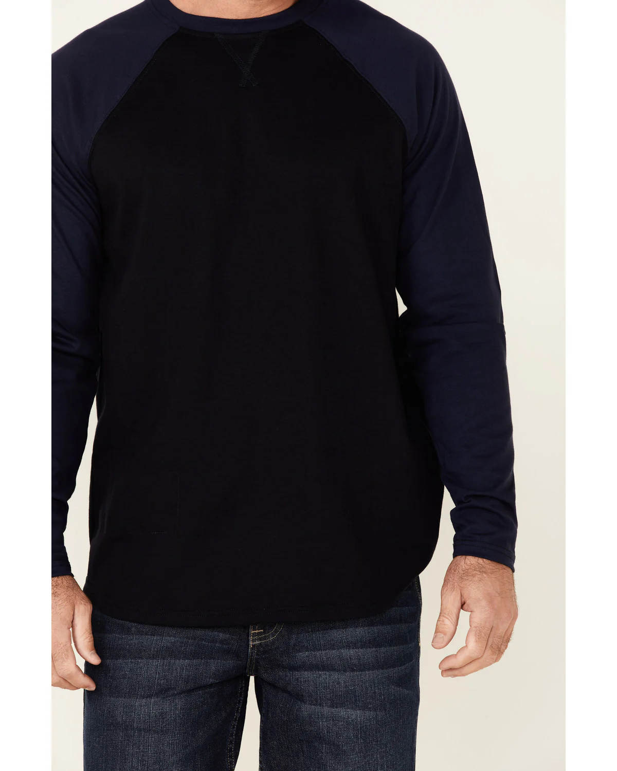 Cody James Men's FR Blocked Baseball Long Sleeve Work Shirt - Image 3