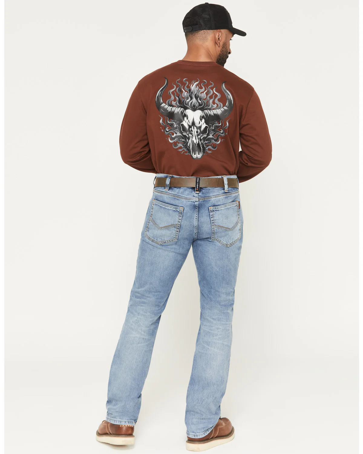 Cody James Men's FR Clover Leaf Wash Slim Straight Stretch Denim Jeans - Image 3