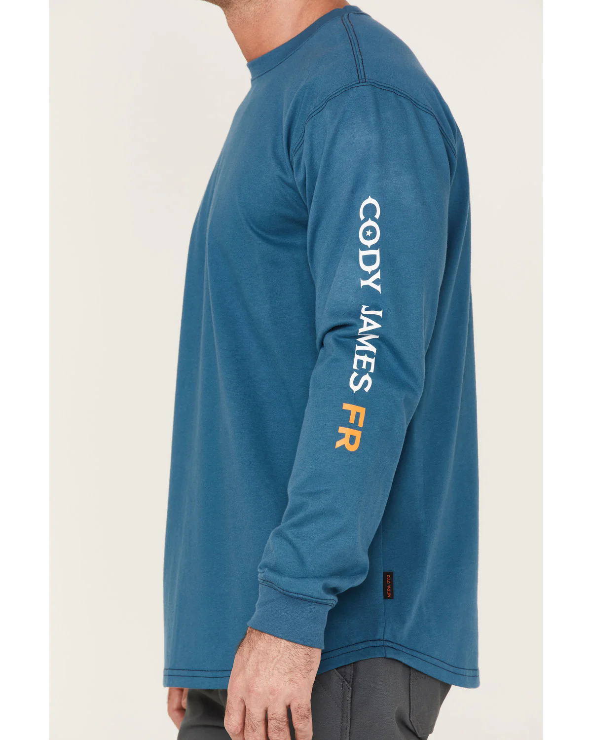 Cody James Men's FR Logo Long Sleeve Work T-Shirt - Image 3