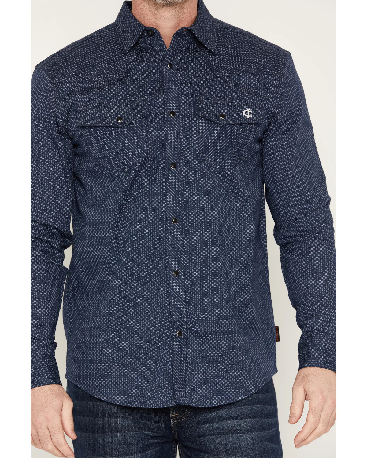Cody James Men's FR Medora Print Long Sleeve Snap Stretch Western Work Shirt - Image 3