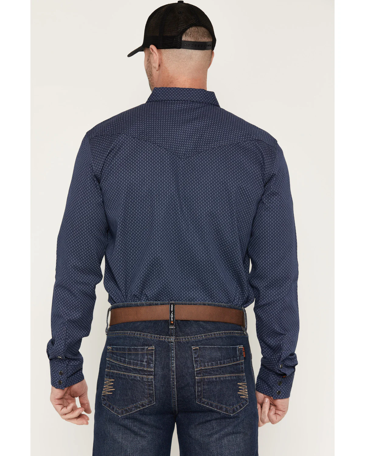 Cody James Men's FR Medora Print Long Sleeve Snap Stretch Western Work Shirt - Image 4