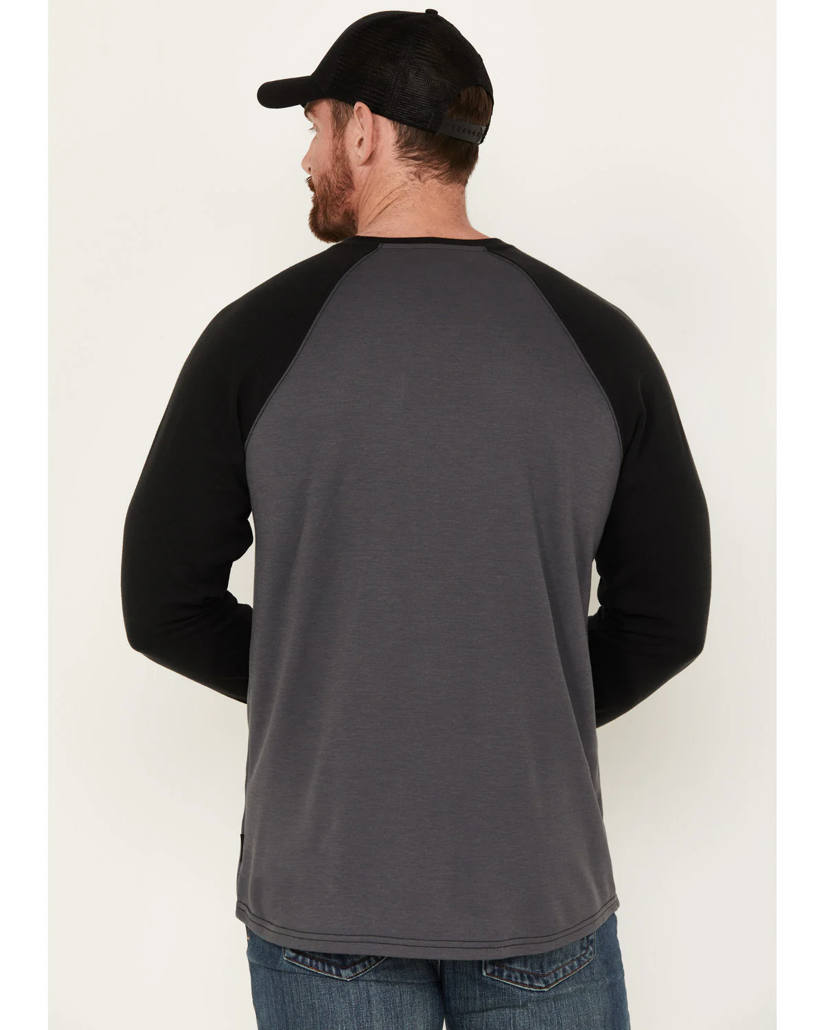 Cody James Men's FR Raglan Long Sleeve Henley Work Shirt - Image 4