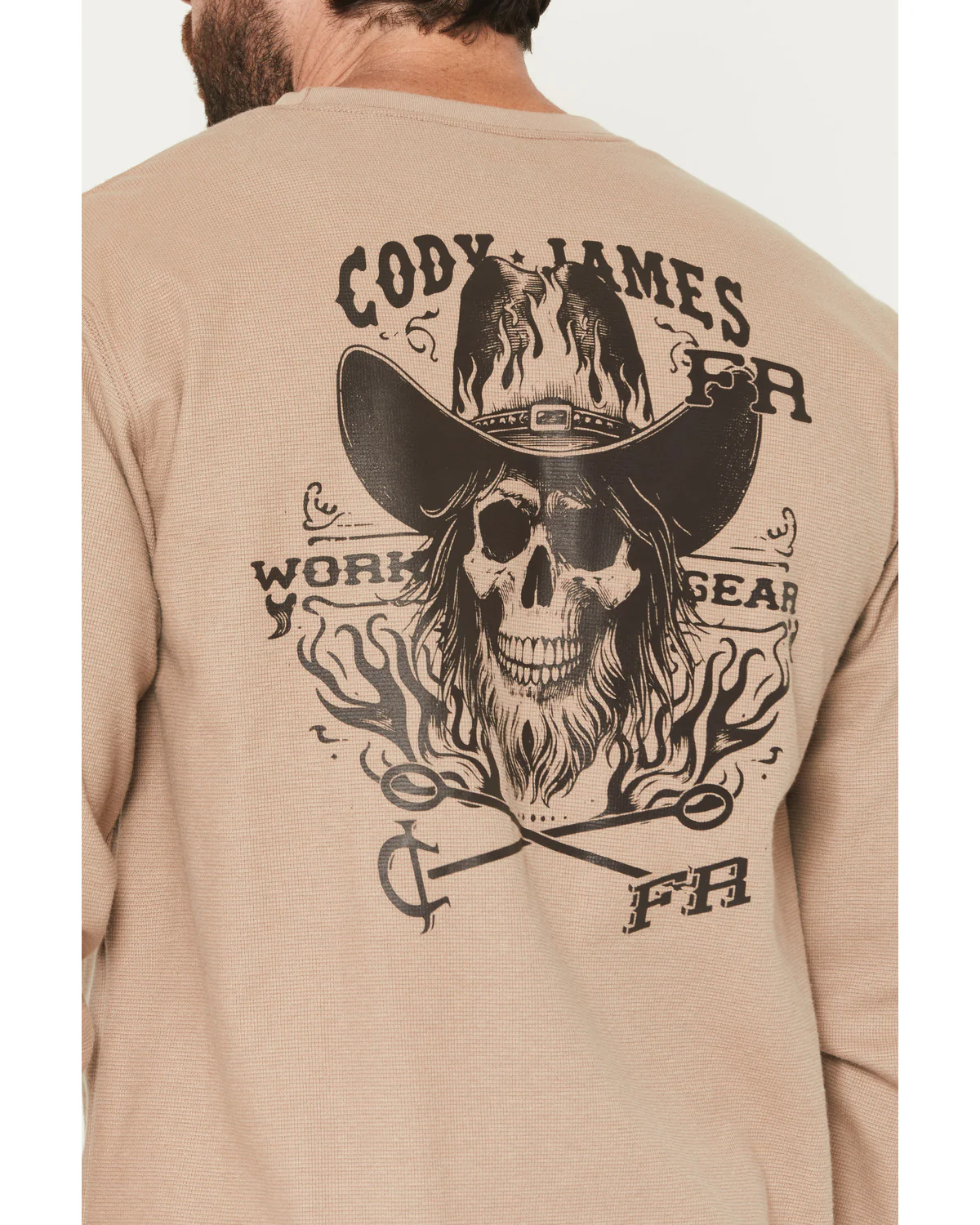 Cody James Men's FR Rustler Long Sleeve Work T-Shirt - Image 4