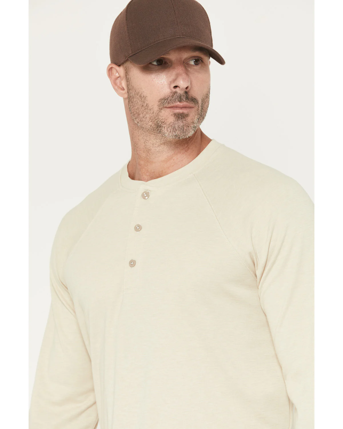 Cody James Men's FR Solid Raglan Henley Long Sleeve Shirt - Image 2