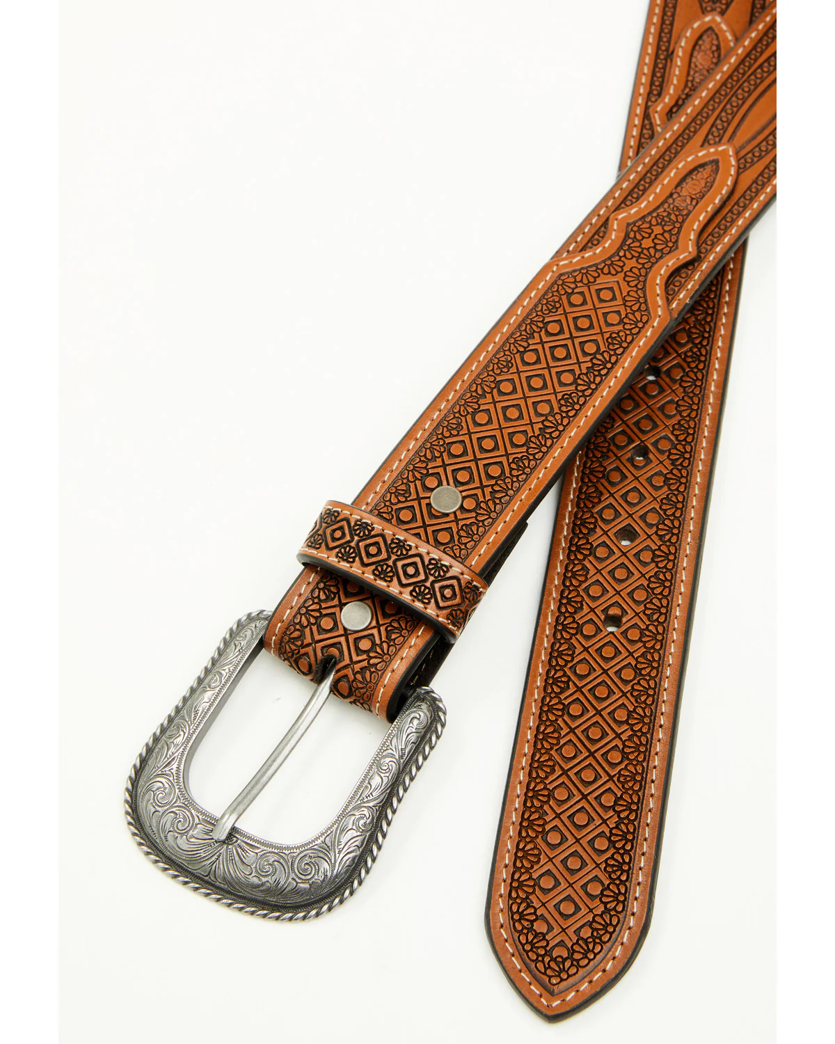 Cody James Men's Geo Embossed Western Belt - Image 2