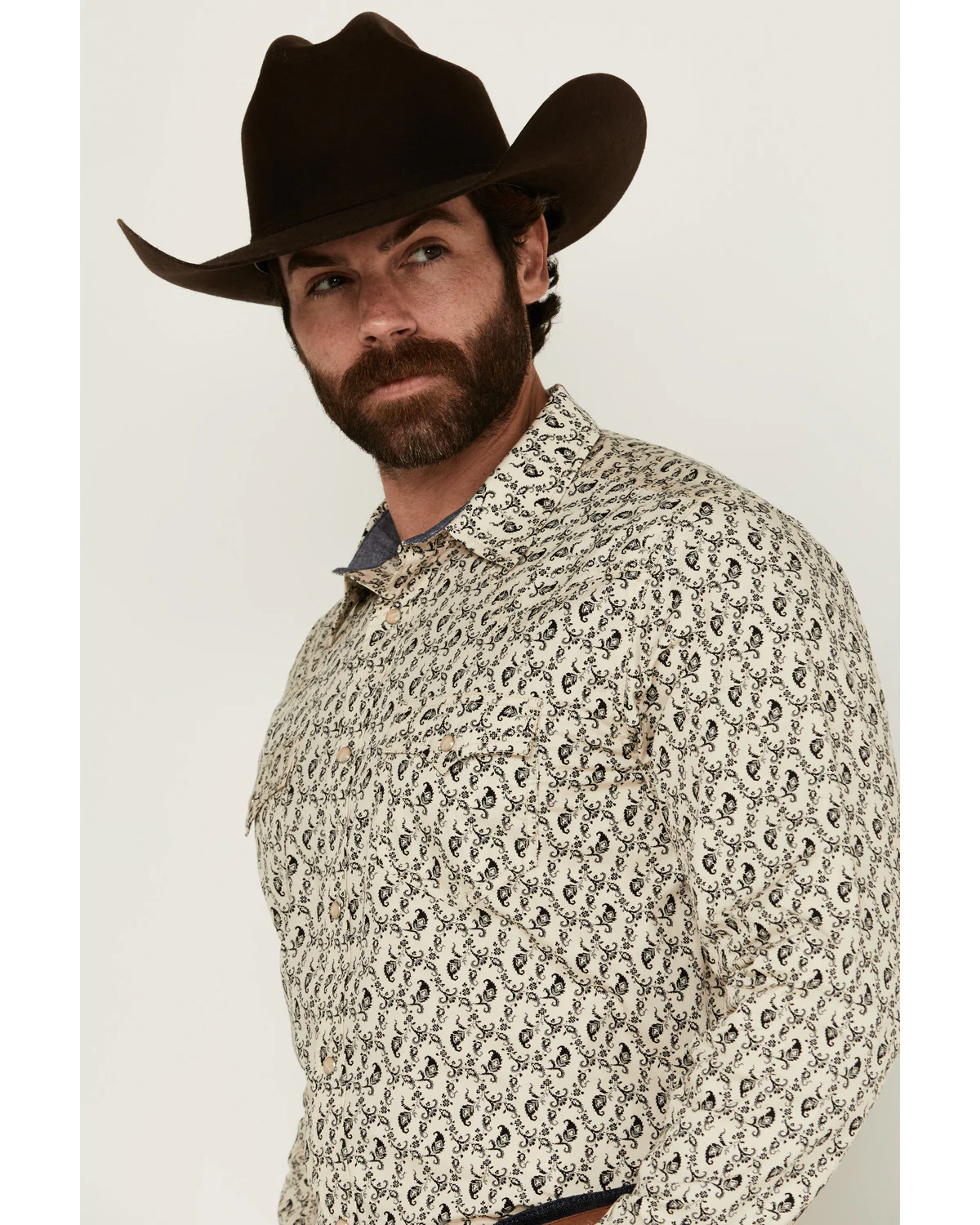 Cody James Men's Gravity Paisley Print Long Sleeve Snap Western Shirt - Image 2