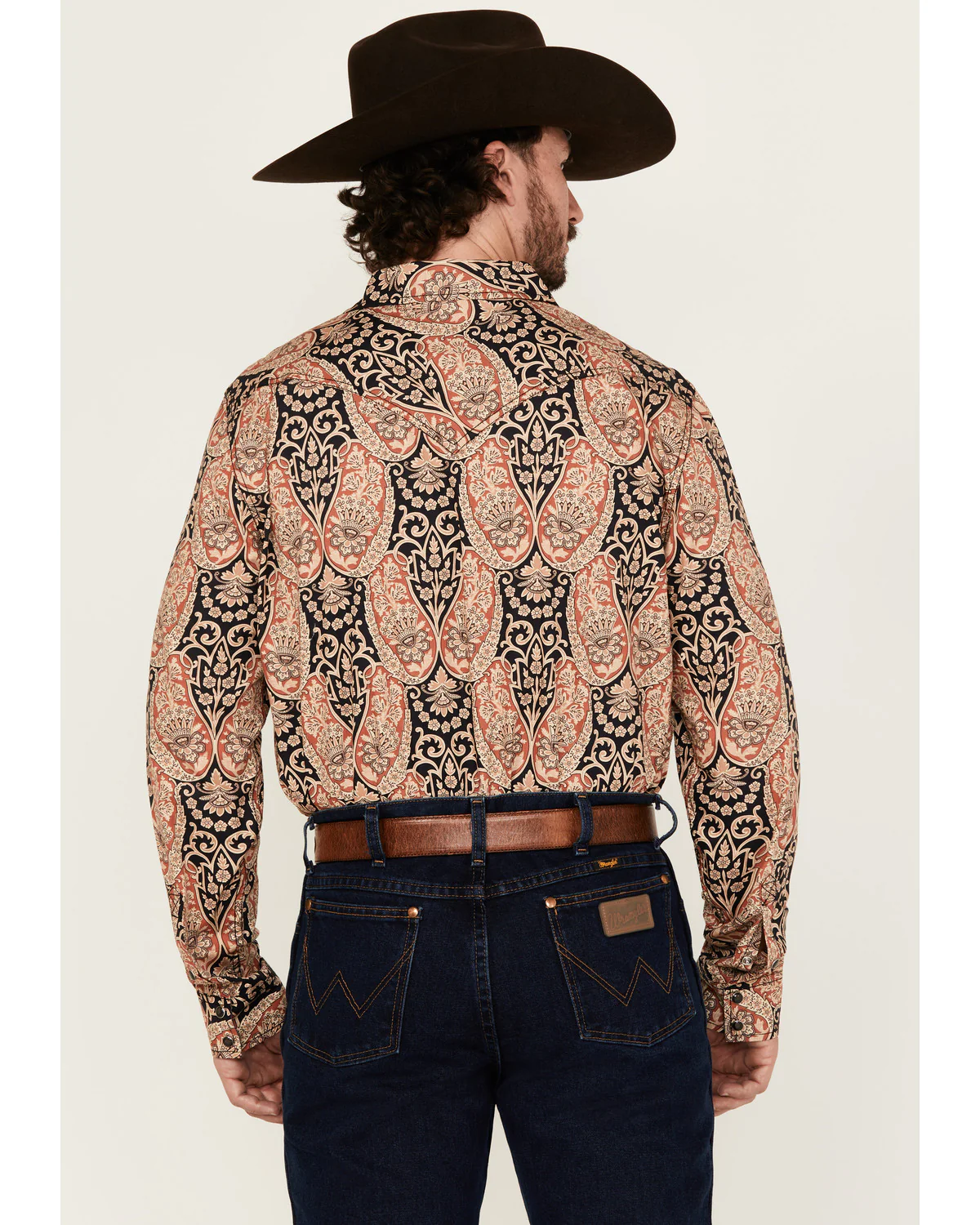 Cody James Men's Graysill Medallion Print Long Sleeve Snap Western Shirt - Image 4