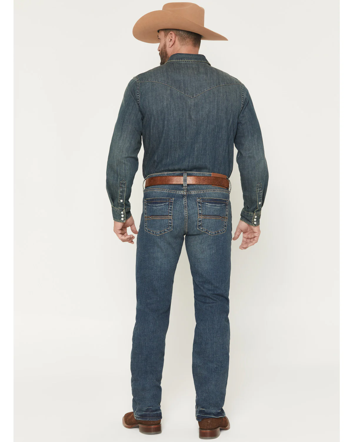 Cody James Men's Grullo Wash Wyatt Slim Bootcut Stretch Denim Jeans - Image 3