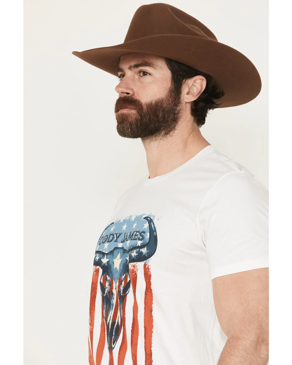 Cody James Men's Heritage Steer Skull Short Sleeve Graphic T-Shirt - Image 2