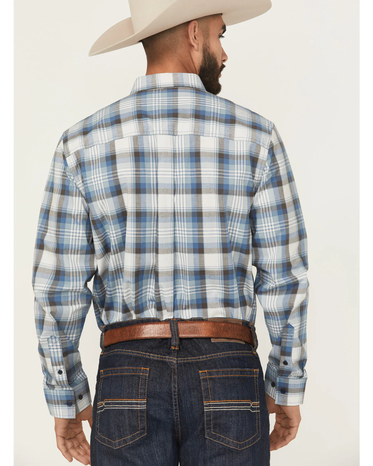 Cody James Men's Howdy Duty Plaid Print Long Sleeve Button-Down Western Shirt - Image 4