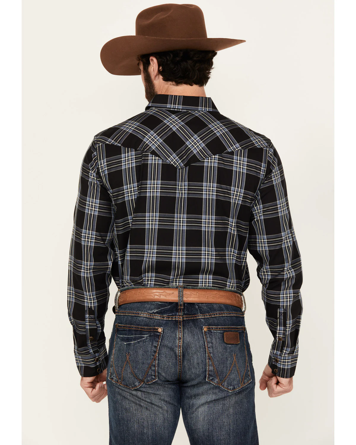 Cody James Men's Irving Plaid Print Long Sleeve Snap Western Shirt - Image 4