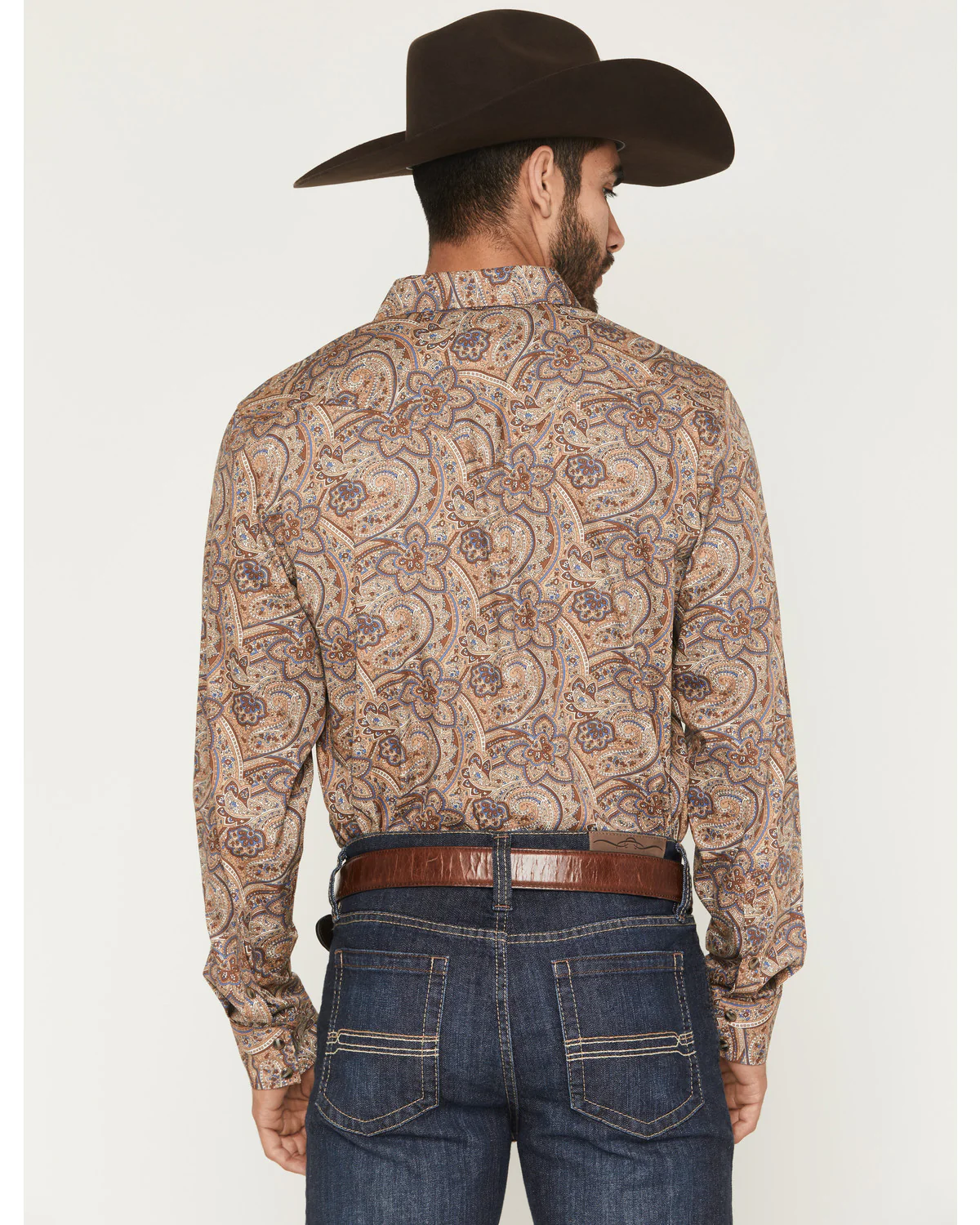 Cody James Men's Jensen Paisley Print Long Sleeve Snap Western Shirt - Image 4
