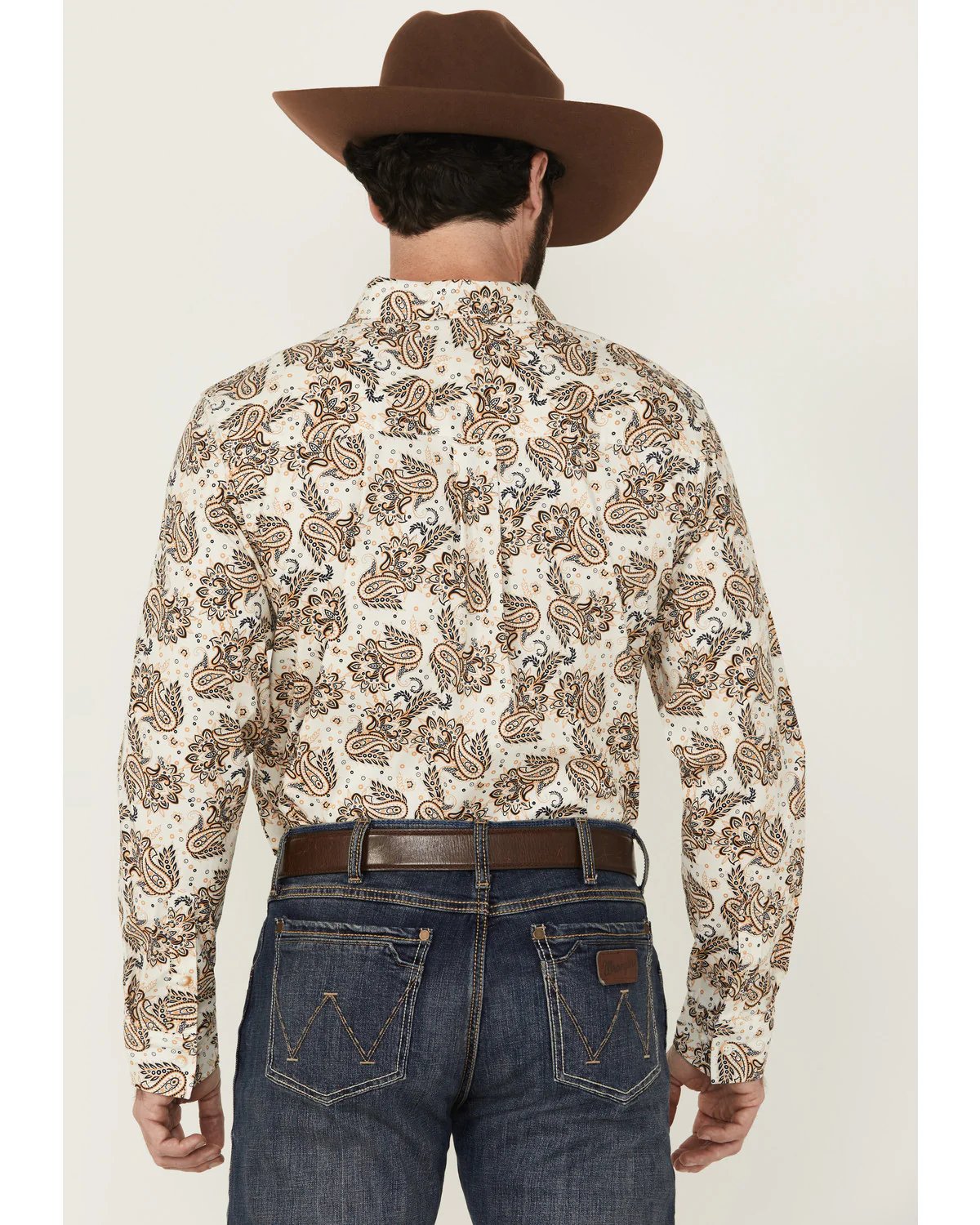 Cody James Men's Kendall Paisley Print Long Sleeve Button-Down Stretch Western Shirt - Image 4